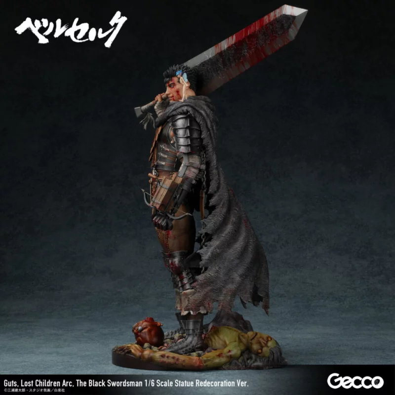 Berserk Guts Lost Children Arc The Black Swordsman Statue Redecoration Ver. 1/6 38cm
