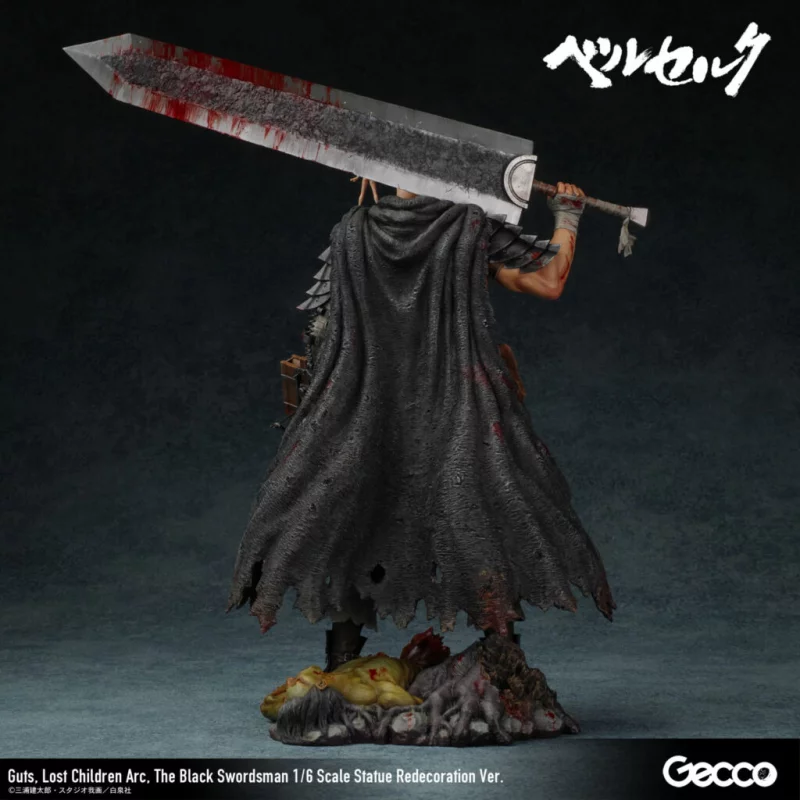 Berserk Guts Lost Children Arc The Black Swordsman Statue Redecoration Ver. 1/6 38cm