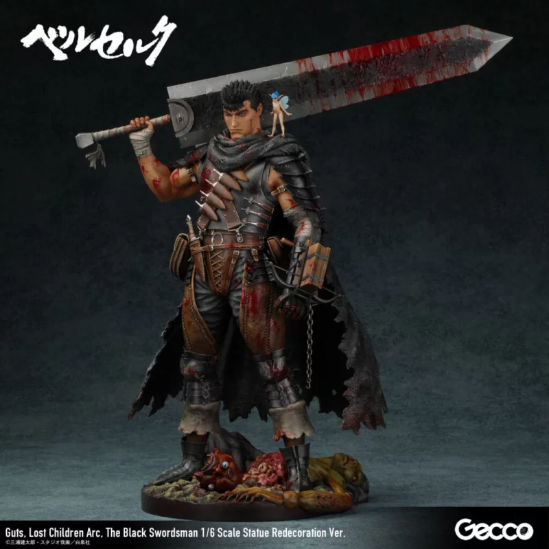 Berserk Guts Lost Children Arc The Black Swordsman Statue Redecoration Ver. 1/6 38cm