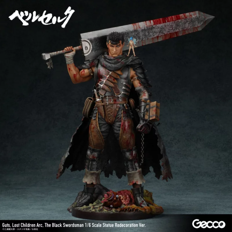 Berserk Guts Lost Children Arc The Black Swordsman Statue Redecoration Ver. 1/6 38cm