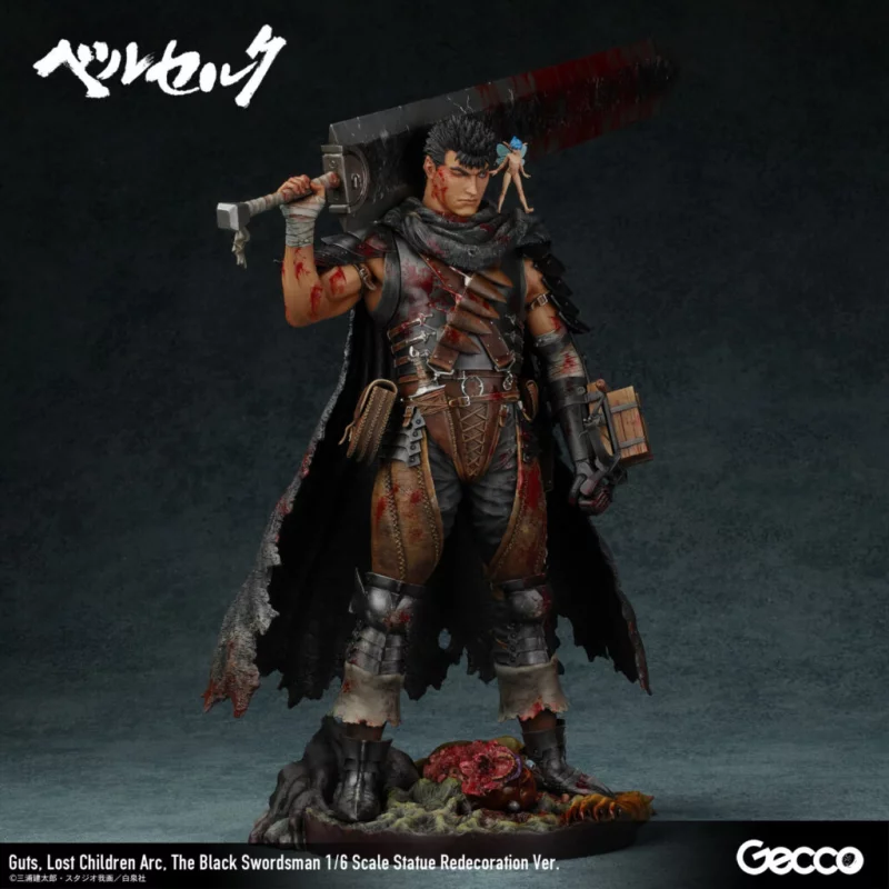 Berserk Guts Lost Children Arc The Black Swordsman Statue Redecoration Ver. 1/6 38cm