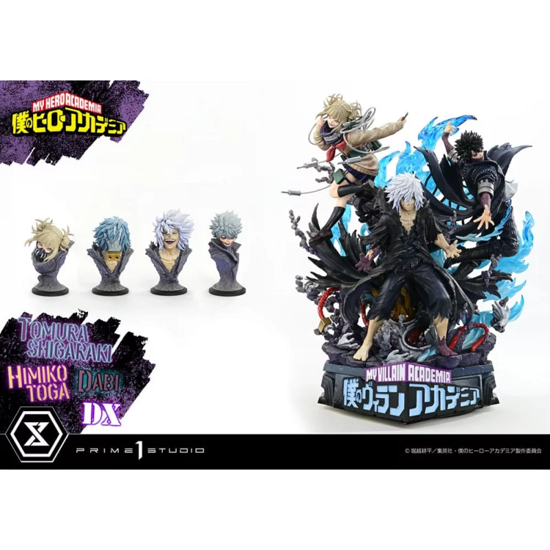 My Hero Academia Statue 1/4 Tomura Tomura Shigaraki, Dabi &amp; Himiko Toga Deluxe Bonus Version 69cm
