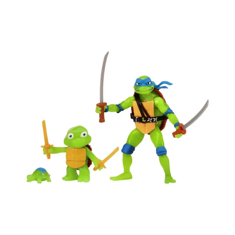 Tortues Ninja (Ninja Turtles: Teenage Years) Set de 3 Action Figurines Leonardo Evolution 10cm