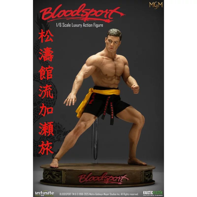 Bloodsport Frank Dux Jean-Claude Van Damme Standard Version Collectible Action Figure 1/6 30cm
