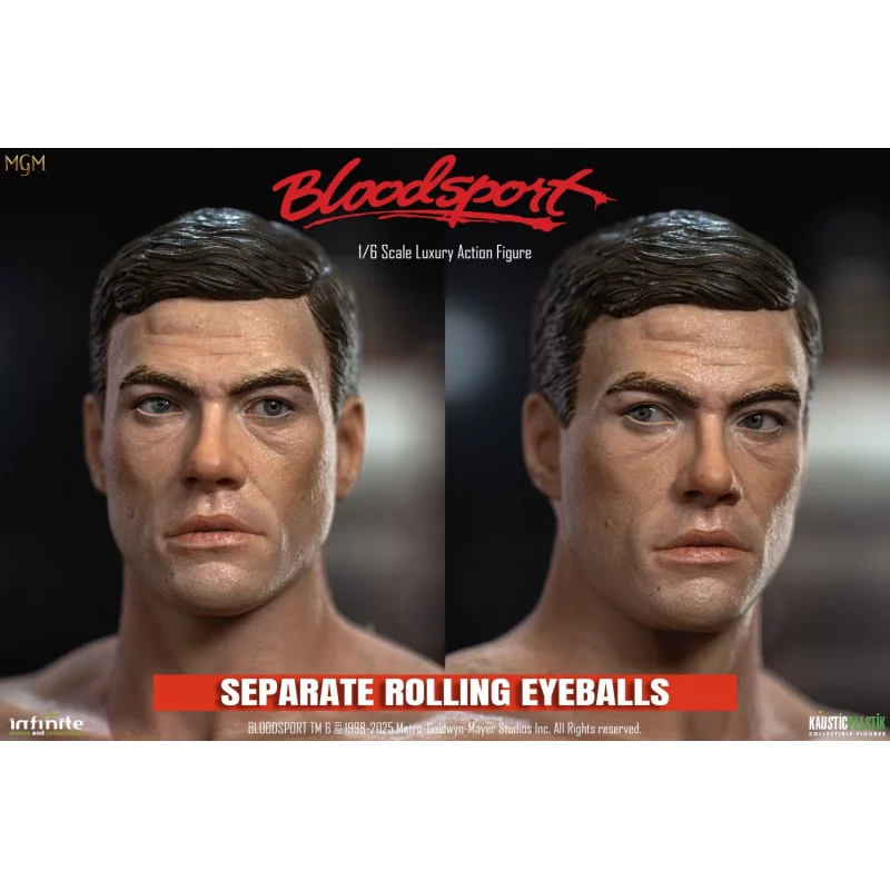 Bloodsport Frank Dux Jean-Claude Van Damme Standard Version Collectible Action Figure 1/6 30cm