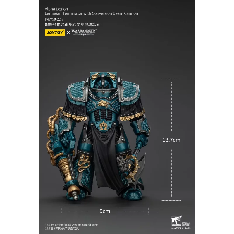 Warhammer The Horus Heresy figurine Alpha Legion Lernaean Terminator with Conversion Beam Cannon 14 cm