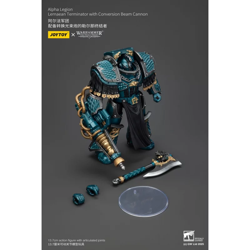 Warhammer The Horus Heresy figurine Alpha Legion Lernaean Terminator with Conversion Beam Cannon 14 cm