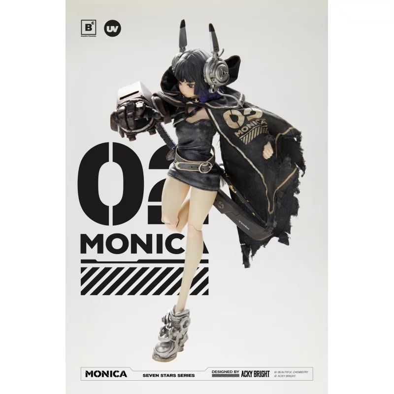 Seven Stars Series No. 02 Monica Collectible Action Figurine 1/6 Beautiful Chemistry x Acky Bright