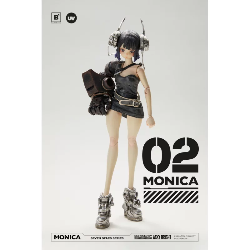 Seven Stars Series No. 02 Monica Collectible Action Figurine 1/6 Beautiful Chemistry x Acky Bright