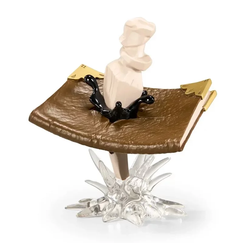 Harry Potter Prop-Ups Statue Tom Riddle Journal &amp; Basilisk teeth 14cm