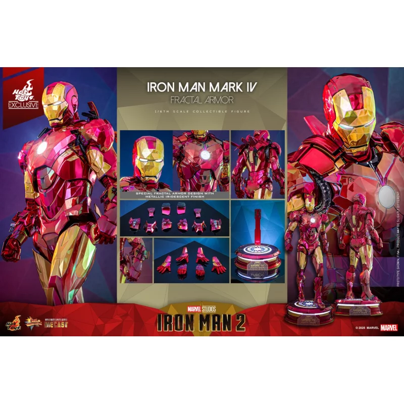 Hot Toys MMS792D70 Iron Man 2 Collectible Action Figure 1/6 Iron