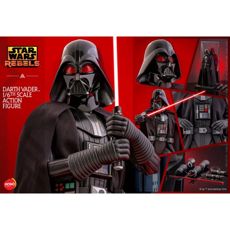 Hono Studio HS10 Star Wars: Rebels Collectible Action Figurine 1/6 Darth Vader 34cm