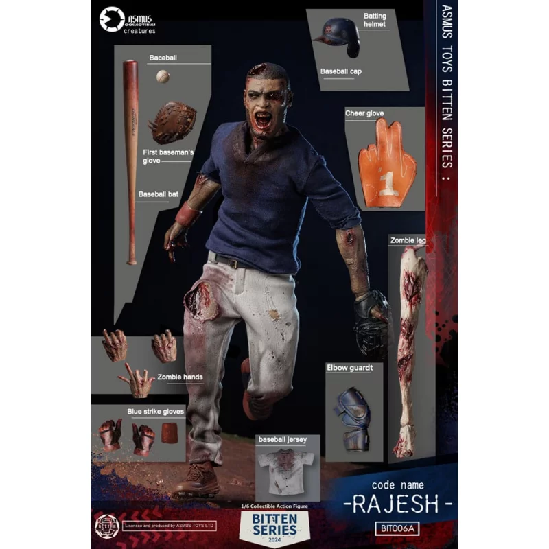 Bitten Rajesh Collectible Action Figurine 1/6 Asmus Toys 28cm
