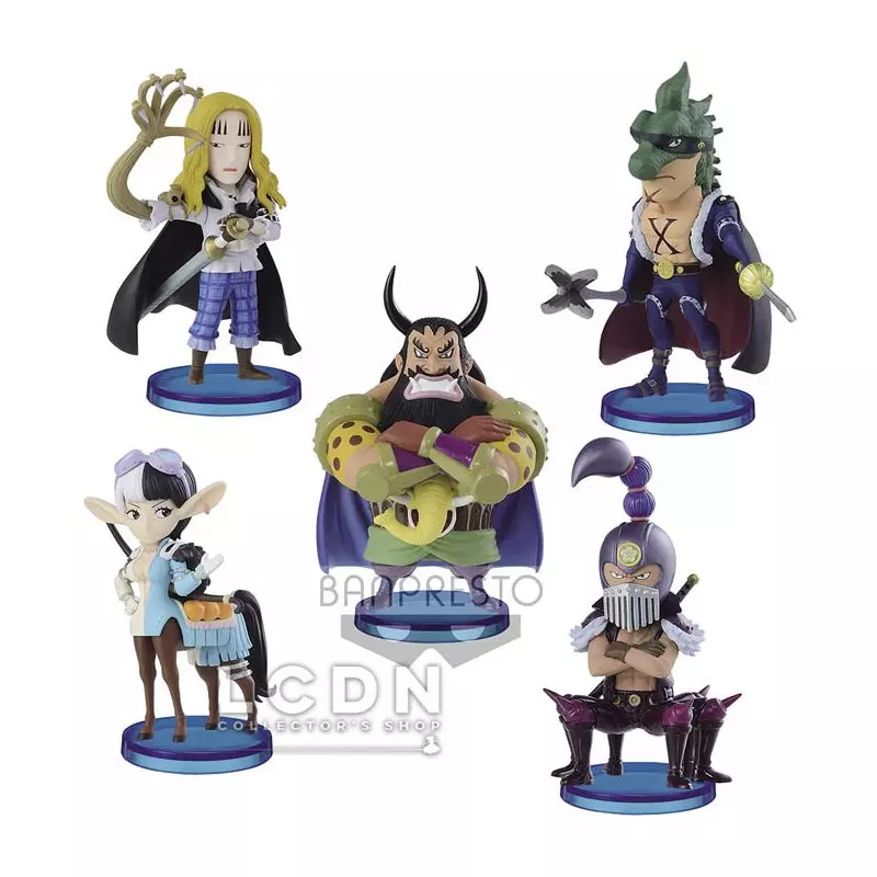 One Piece WCF Set de 5 figurines ChiBi l'Équipage des Cent Bêtes ( Beasts  Pirates ) Vol. 2 7cm