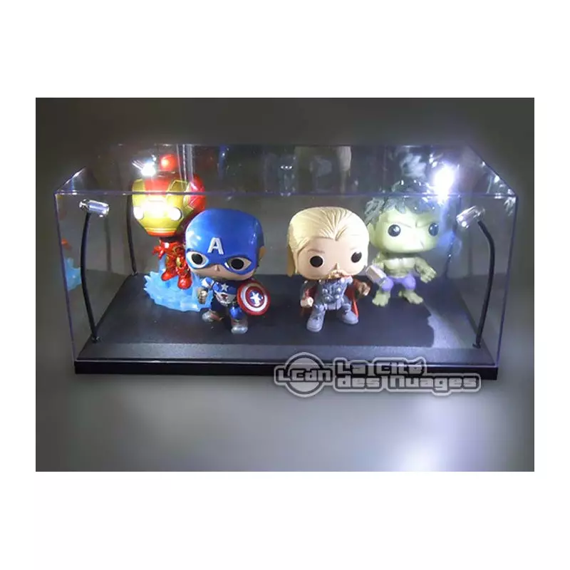 1/18 Boites vitrine avec Led Lighted Display case Exposer vos miniatures