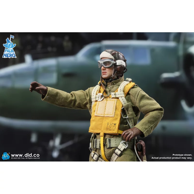 WWII U.S. Army Air Force Pilot Captain Rafe Palm Hero Series Action Figurine 1/12 DID XA80032