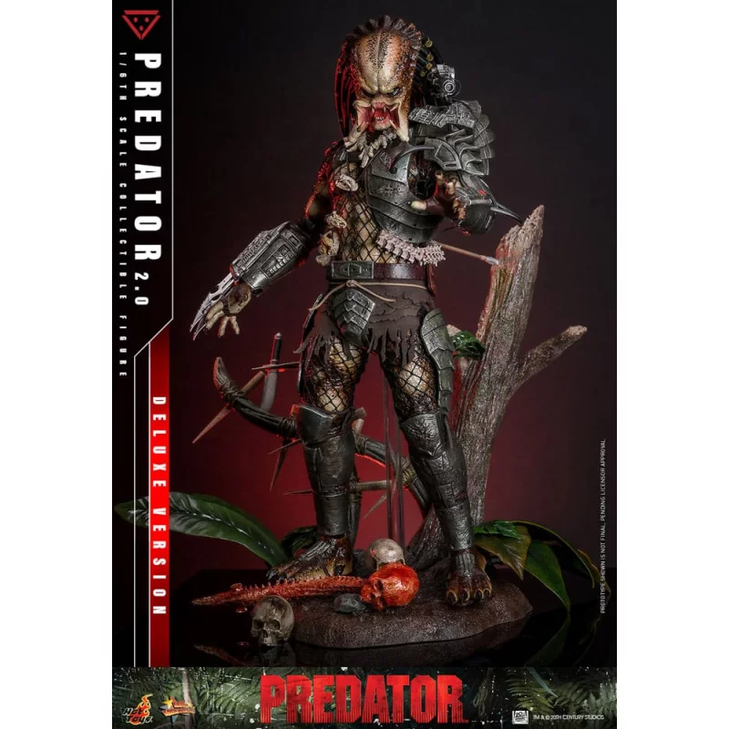 Hot Toys MMS817 Predator Collectible Action Figure 1/6 Predator (2.0) Deluxe Version 34cm