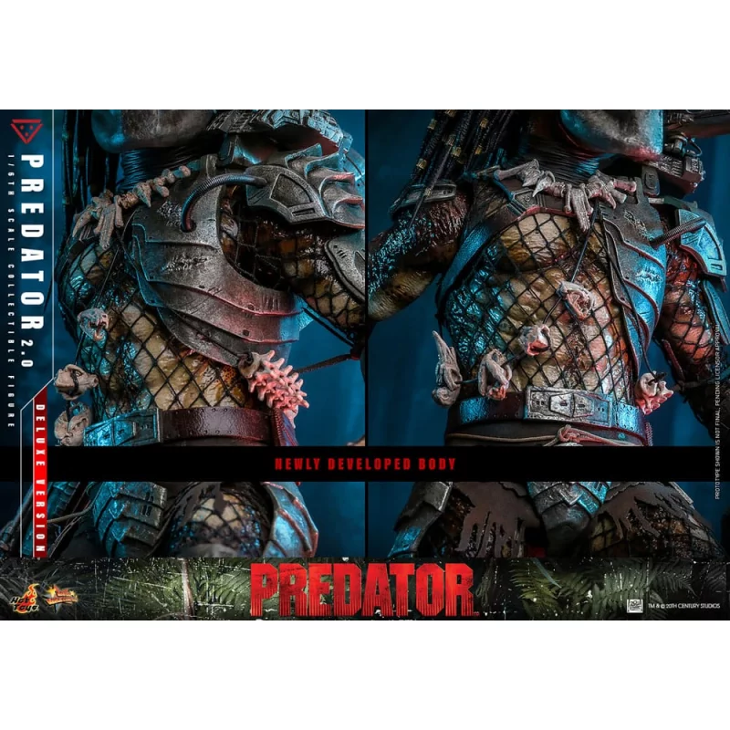 Hot Toys MMS817 Predator Collectible Action Figure 1/6 Predator (2.0) Deluxe Version 34cm