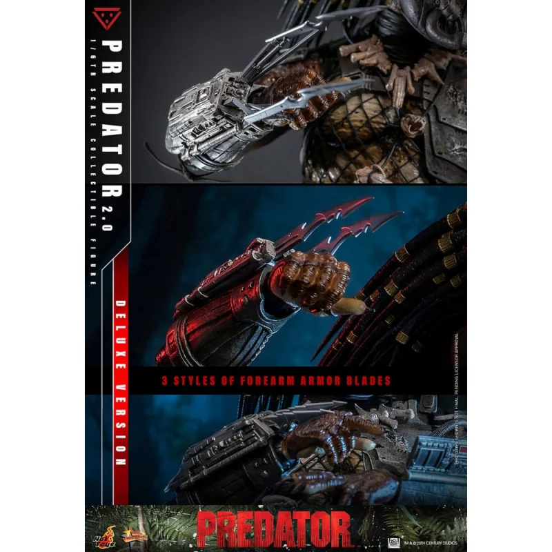 Hot Toys MMS817 Predator Collectible Action Figure 1/6 Predator (2.0) Deluxe Version 34cm