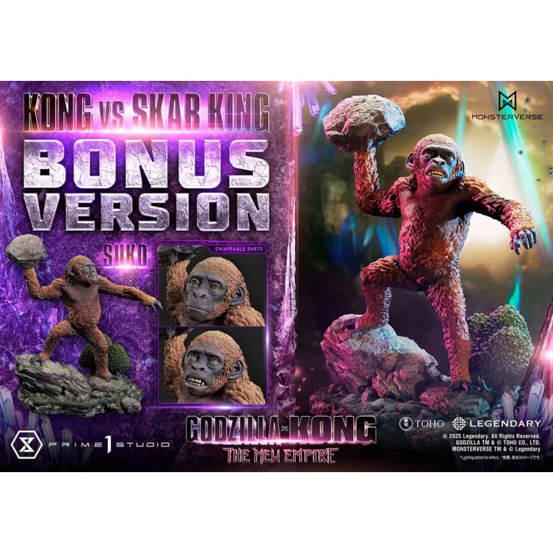 Godzilla x Kong: The New Empire Statue Kong vs Skar King Bonus Version 104cm