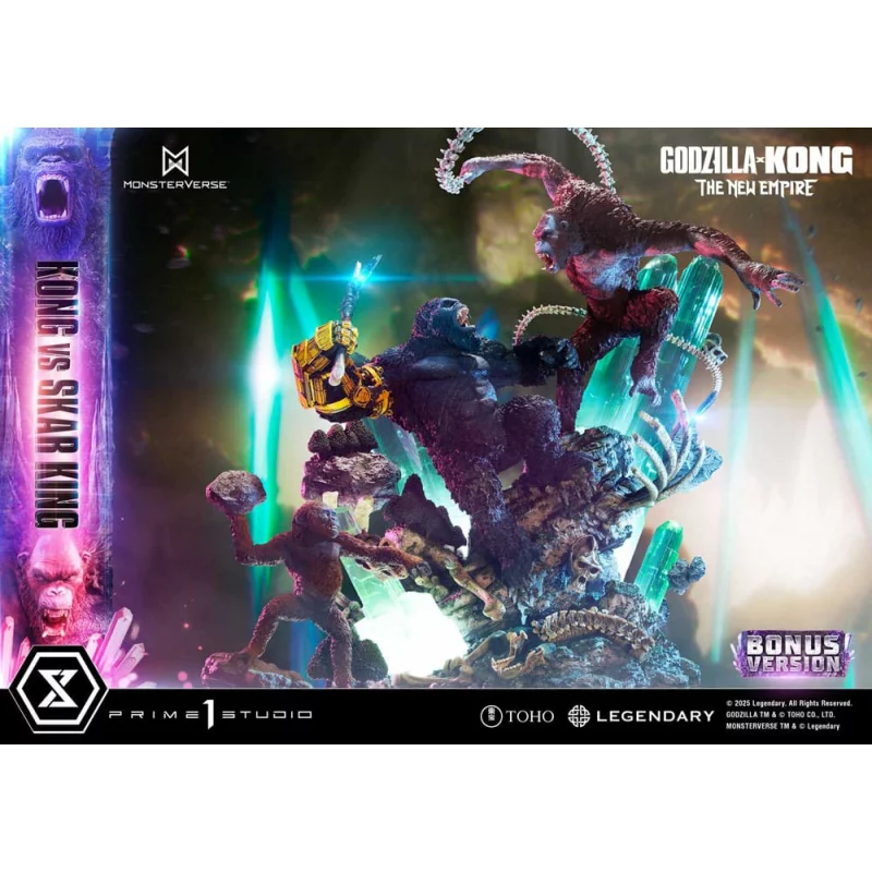 Godzilla x Kong: The New Empire Statue Kong vs Skar King Bonus Version 104cm