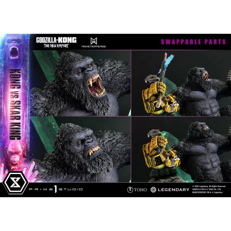 Godzilla x Kong: The New Empire Statue Kong vs Skar King Bonus Version 104cm
