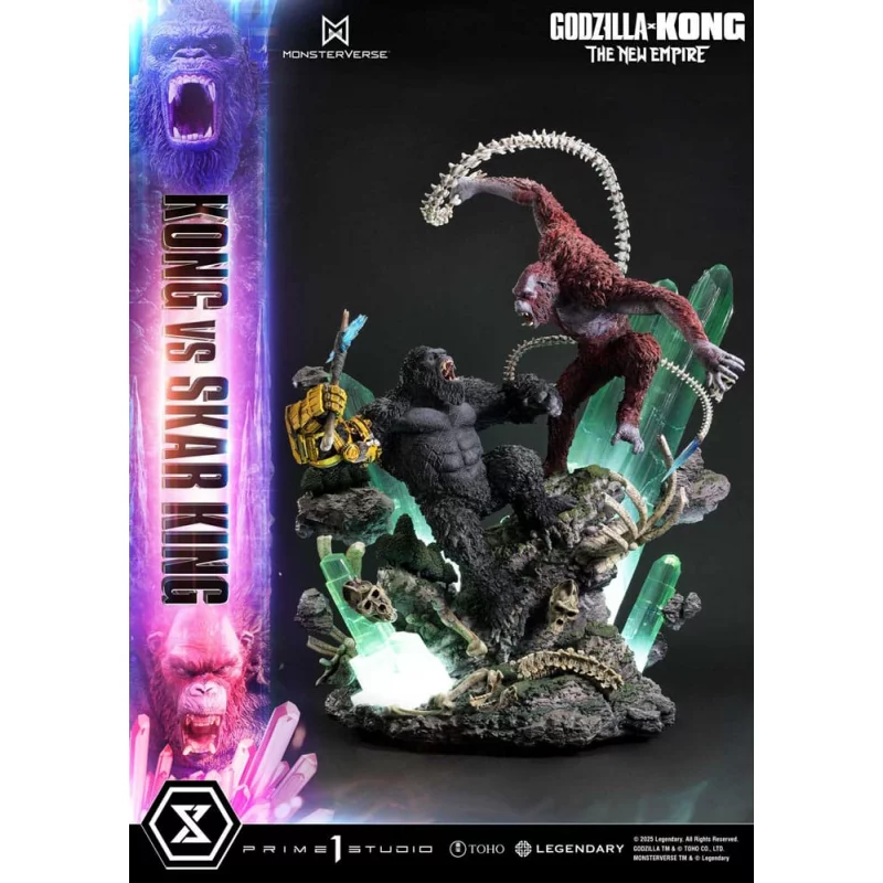 Godzilla x Kong: The New Empire Statue Kong vs Skar King Bonus Version 104cm