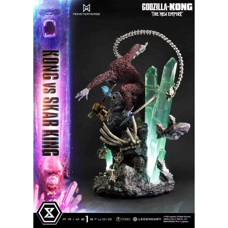 Godzilla x Kong: The New Empire Statue Kong vs Skar King Bonus Version 104cm