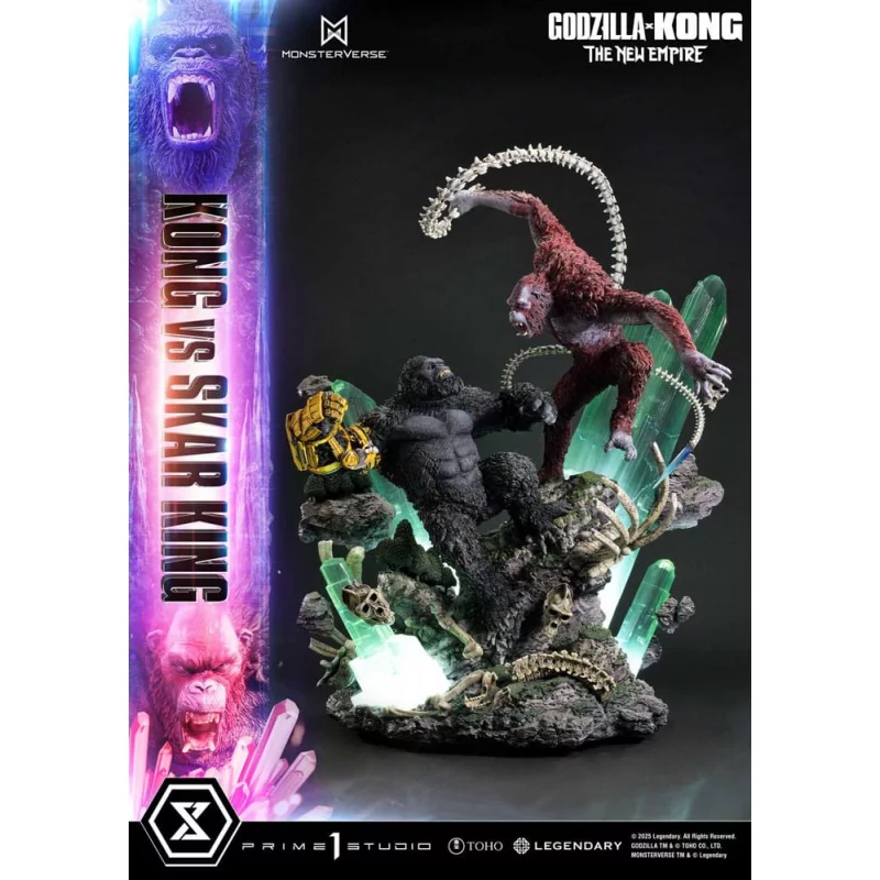 Godzilla x Kong: The New Empire Statue Kong vs Skar King Bonus Version 104cm