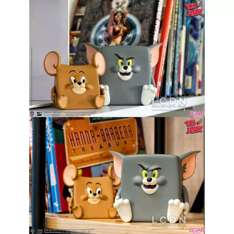 Tom &amp; Jerry Action Mishap PVC Statues Collectible Set 10cm