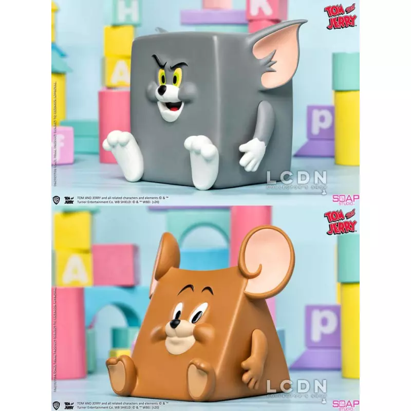 Tom &amp; Jerry Action Mishap PVC Statues Collectible Set 10cm