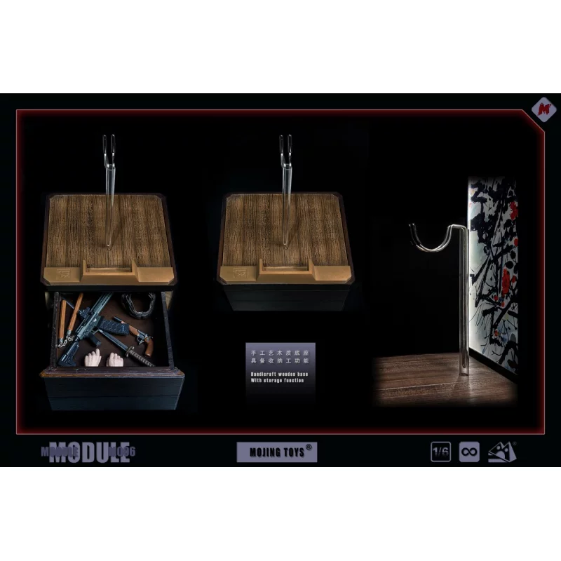 Japanese Style Folding Screen Diorama Base M006B Module Series mOjingToys Studio 1/6
