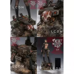 DAMTOYS x ARTPAGE Collab Artist Juzhen Illustration Bloody Sun Dum