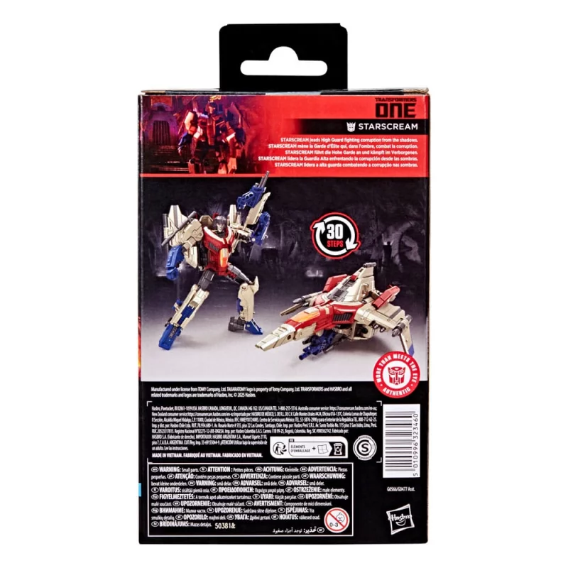 Transformers One Studio Series Deluxe Class Action Figurine Starscream 11cm