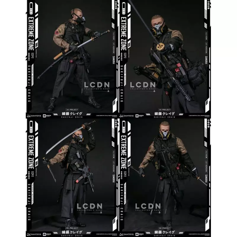エクストリームゾーン ライフル 1/6フィギュア Damtoys EBS001 1/6 EXTREMEZONE Samurai SAKIFUJI CRAIG Action