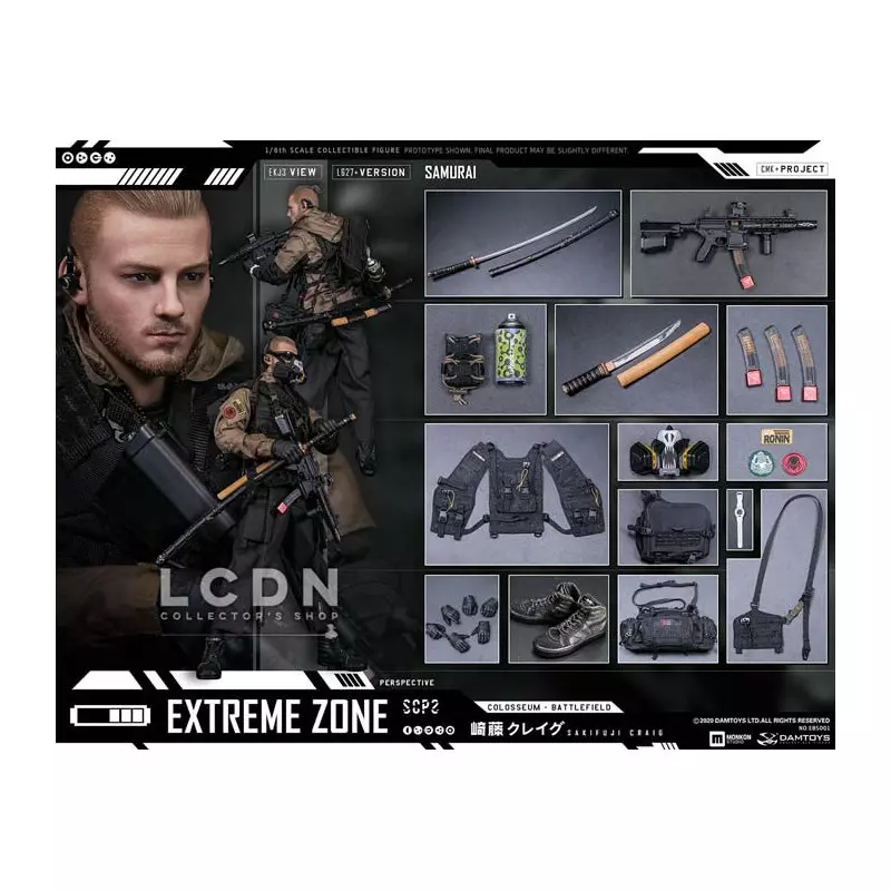 Monkey Depot - DamToys Extreme Zone Samurai Sakifuji Craig