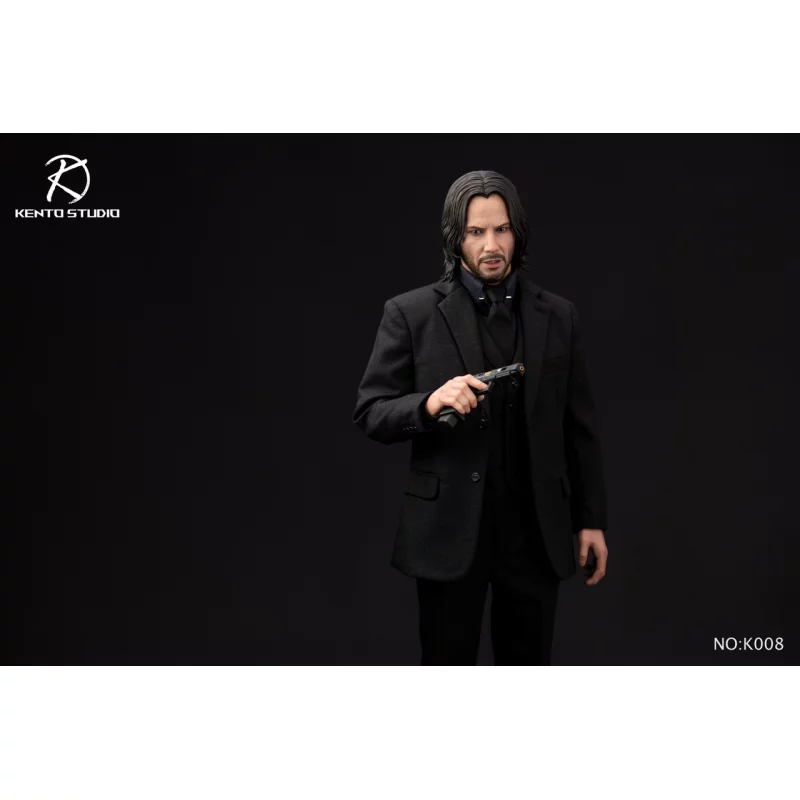 Kento Studio1/6 ジョン・ウィック専用コスチュームセット K008 Clothing Set & Body 1/6 Black Vest Killer Suit set Kento Studio KS