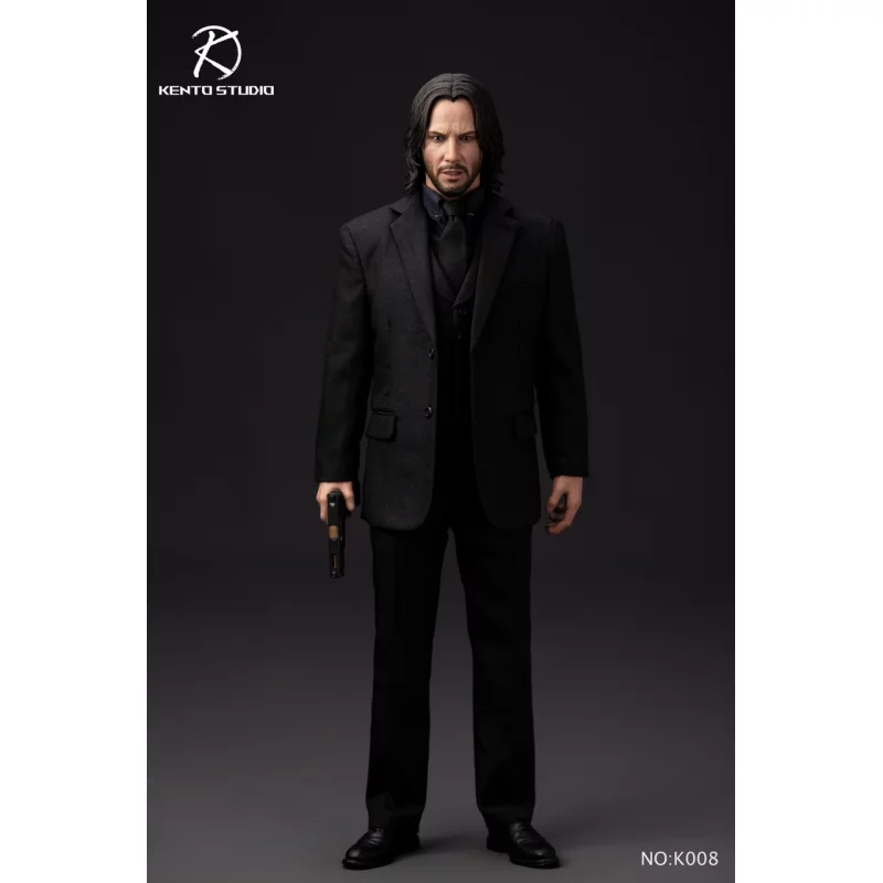 Kento Studio1/6 ジョン・ウィック専用コスチュームセット K008 Clothing Set & Body 1/6 Black Vest Killer Suit set Kento Studio KS