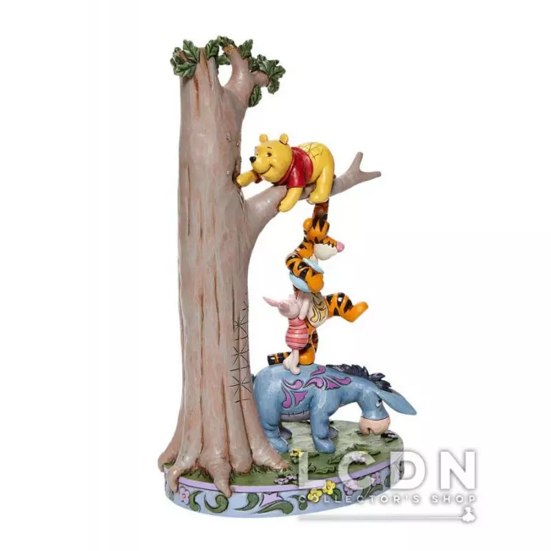 Disney Traditions Jim Shore Hundred Acre Caper Tree with Pooh and Friends  Resin Statue 25cm