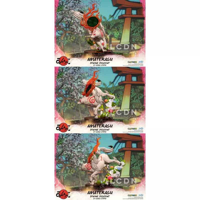 Statue Okami - Amaterasu Divine Descent 1/4 Polystone - F4F - Neuve