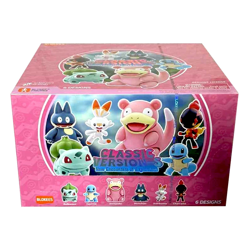 Pokemon Set of 6 Figures Model Kit Blokees Classic Edition S02 New