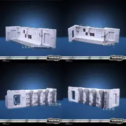 Star Wars Episode IV Vintage Collection Tantive IV Hallway et figurine Rebel Fleet Trooper 10 cm Playset