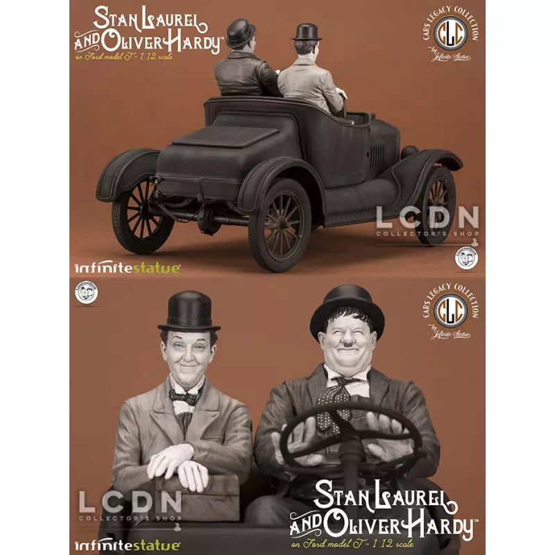 MODEL T WITH LAUREL & HARDY 1/12 RESIN MODEL KIT