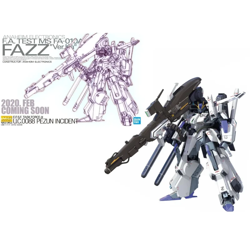 MG Gundam Model Kit 1/100 Fazz Ver.Ka FA-010