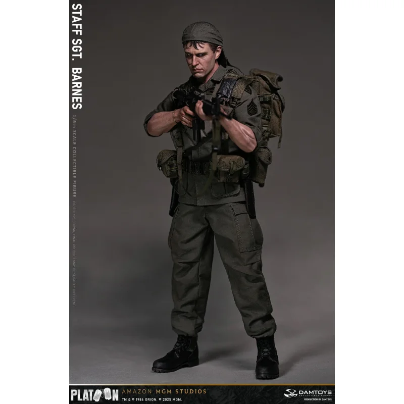 ミリタリー DAMTOYS 1/12 Vietnam War Sergeant Platoon Vietnam War U.S. Army Staff Sergeant Bob Barnes