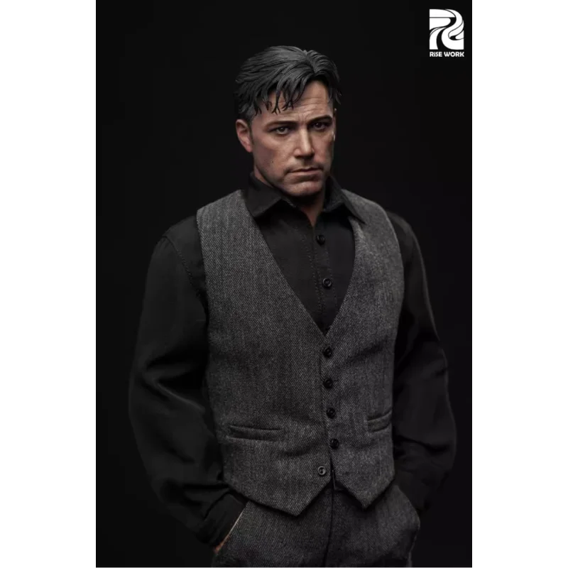 Clothing Set 1/6 BvS Bruce Wayne Gray Vest Costume Hangtag Set