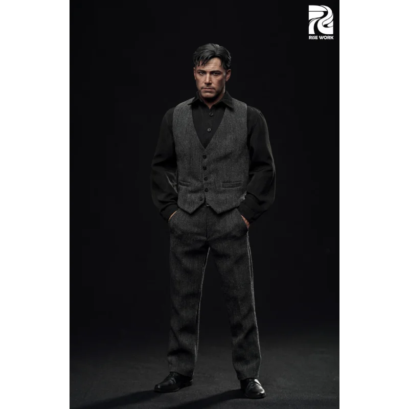 Clothing Set 1/6 BvS Bruce Wayne Gray Vest Costume Hangtag Set