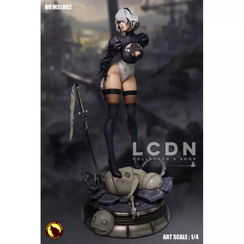 Nier Automata YoRHa 2B 1/4 Statue 51cm MOONLIGHT STUDIO MLS002