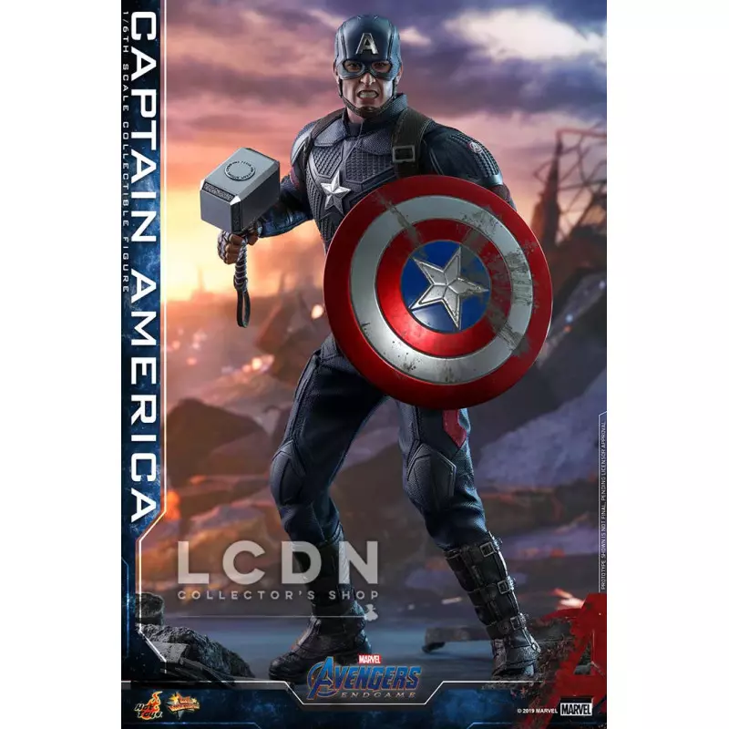 Hot Toys Movie Masterpiece Series MMS536 Captain America Avengers: Endgame  End Game Sixth Scale 1/6 (2021) Collectible Chris Evans Action Figure