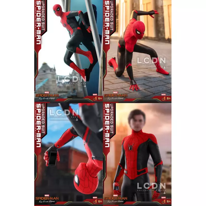 Hot Toys MMS542 Spider-Man: Far From Home Spider-Man Upgraded Suit Tom Holland 1/6 Collectible Figurine 28.5cm (Boite Scellé)